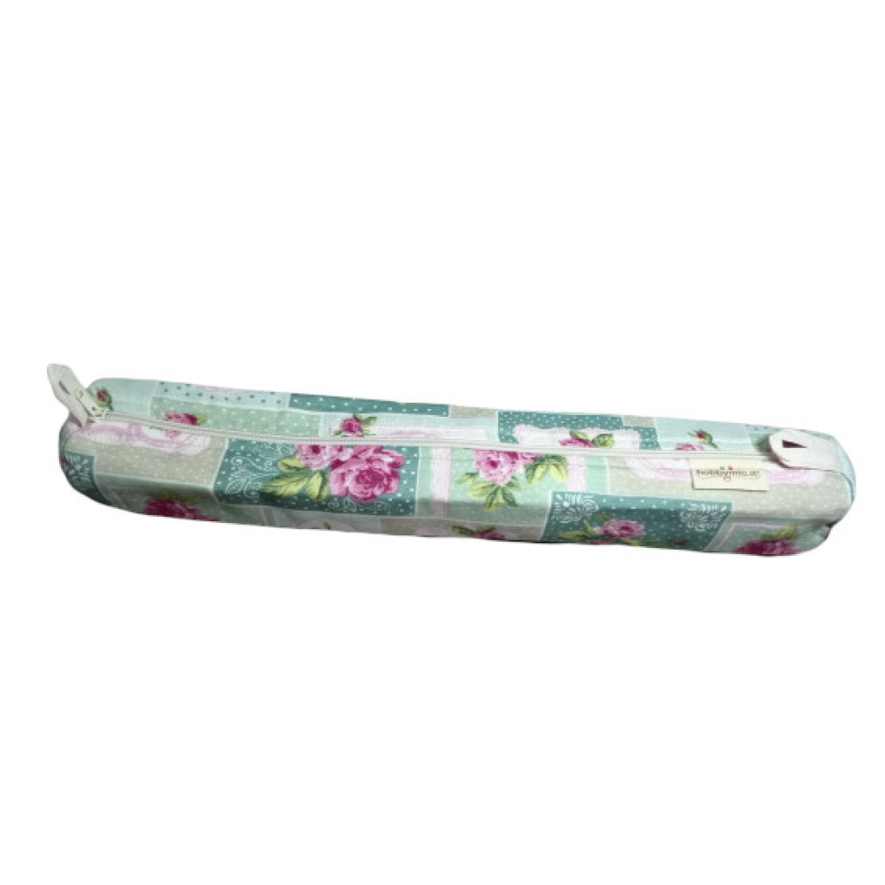 Case for Knitting Needle - Water Green with Roses
